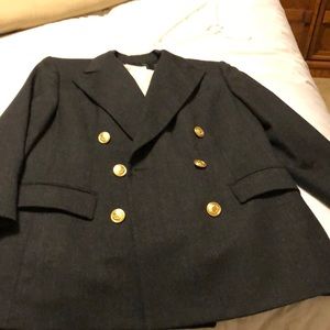 Double breasted wool blazer